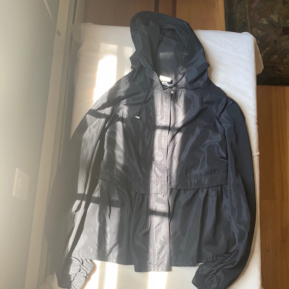 cute black rain jacket